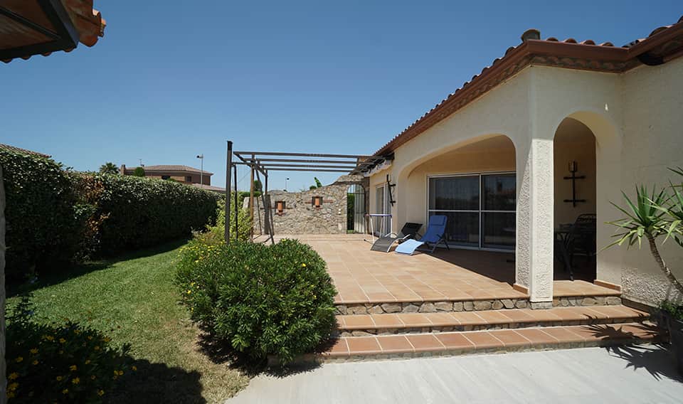 Ferienhaus Vialcolum Terrasse