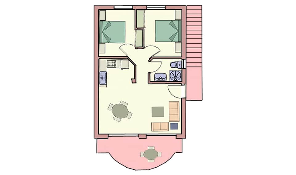 Ferienwohnung Vilacolum Grundriss